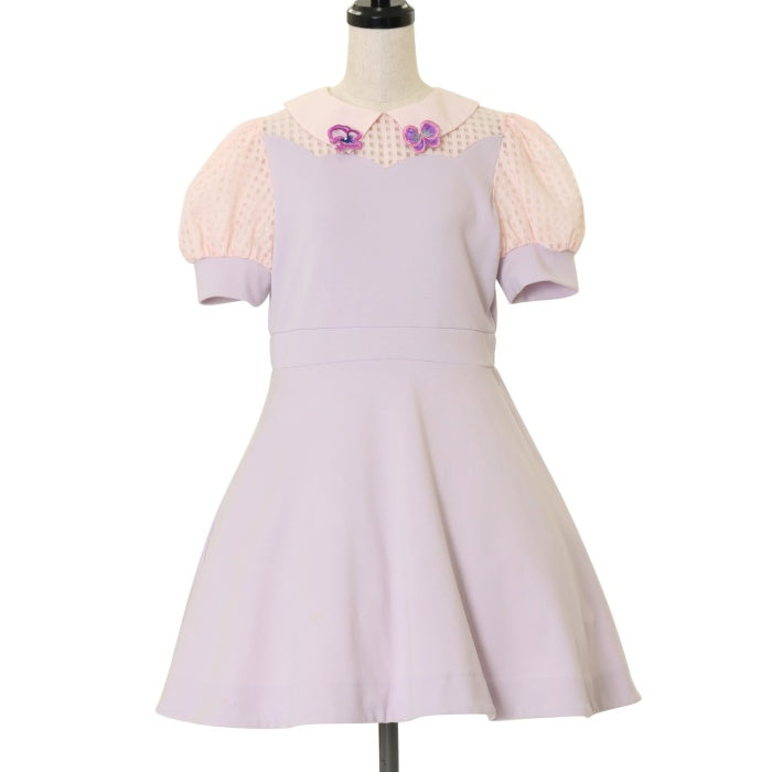 美品☆MILKマドモワゼルパンジーワンピース USED】マドモワゼル パンジーワンピ | MILK | ロリータ ゴスロリ