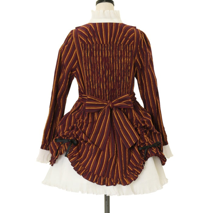 USED】ストライプたくし上げワンピ Set | PUTUMAYO | ロリータ