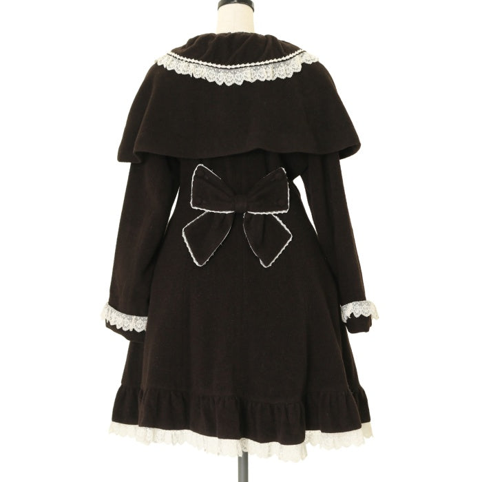【美品】 メタモルフォーゼ ケープつき コート 黒 morphose USED】ケープ付フリルコート | metamorphose Wunderwelt Online Shop