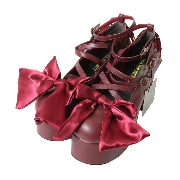 USED】【Lサイズ】レースアップ厚底パンプス | ATELIER-PIERROT