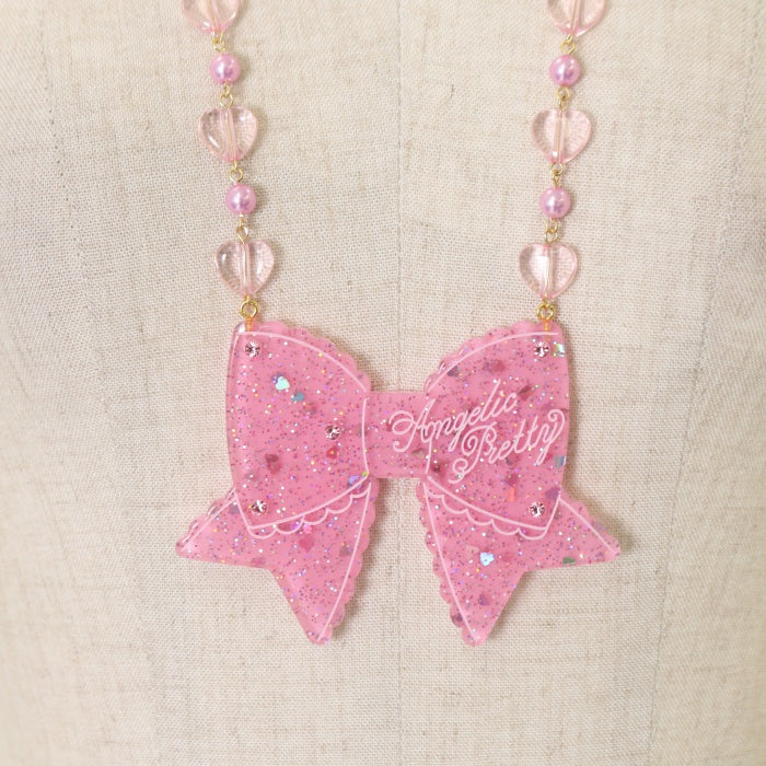 Glitter Ribbon Necklace by Angelic Pretty