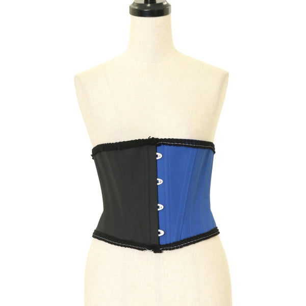 USED】【Mサイズ】バイカラーショートコルセット（黒×青） | Moi-même