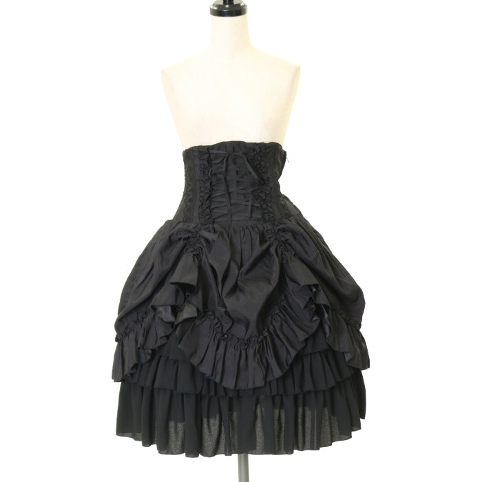 フレンチアンティーク　ブラックトルソー・コルセット USED】バッスル付きコルセットスカート | ATELIER-PIERROT Wunderwelt