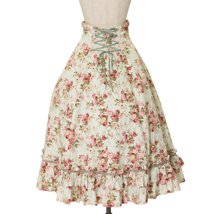 USED】ロココブーケバッスルロングスカート | Victorian Maiden