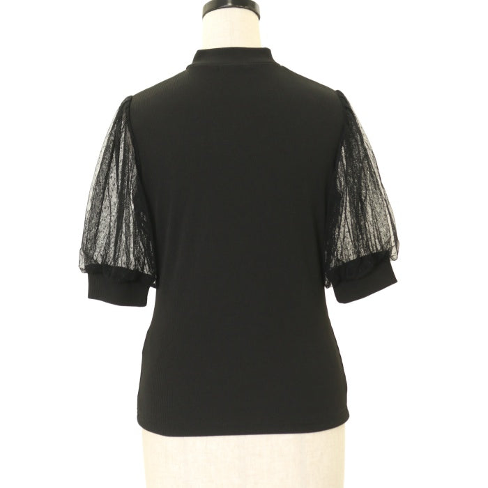 最終値下げ☆m me eme エムミーエメ キャンディスリーブチュール トップス キャンディスリーブチュールトップス エムミーエメ