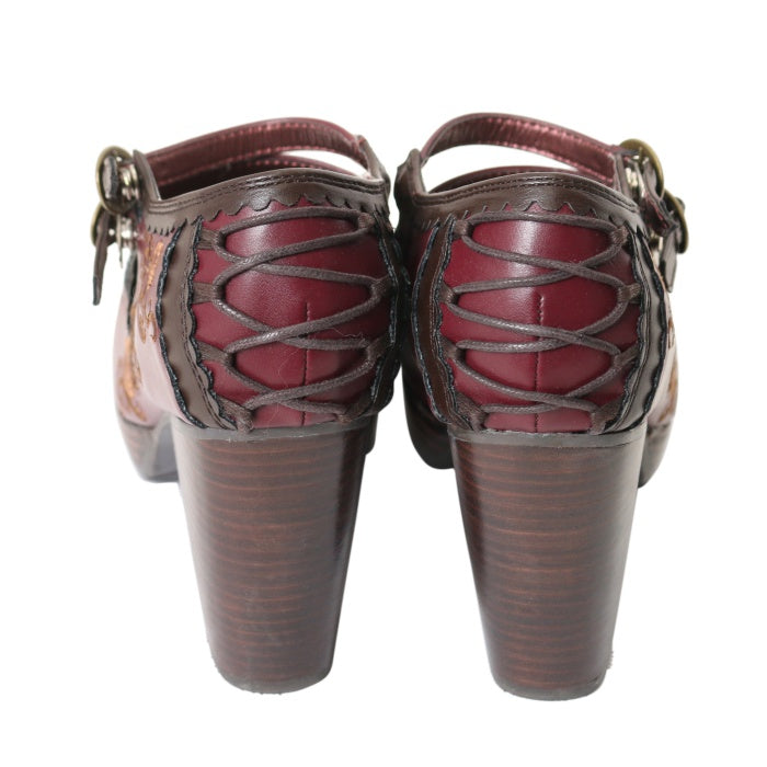 USED】【Ozz On×YOSUKE/Sサイズ】バラ刺繍レースアップシューズ | Ozz 