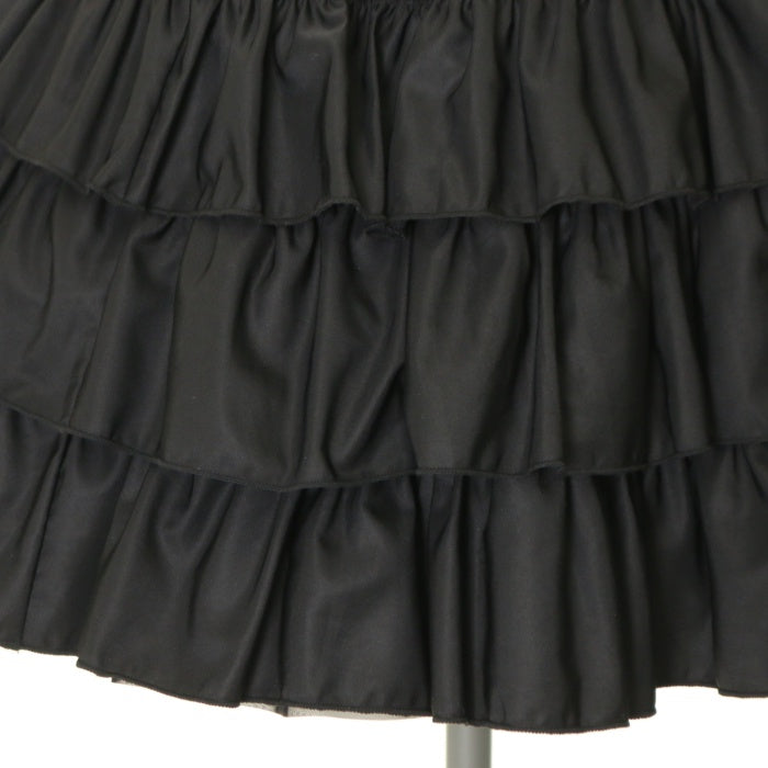 【Vallée lys】Pivoine Frill Skirt ブラック USED】【Vallée lys】Pivoine Frill Skirt | ATELIER-PIERROT