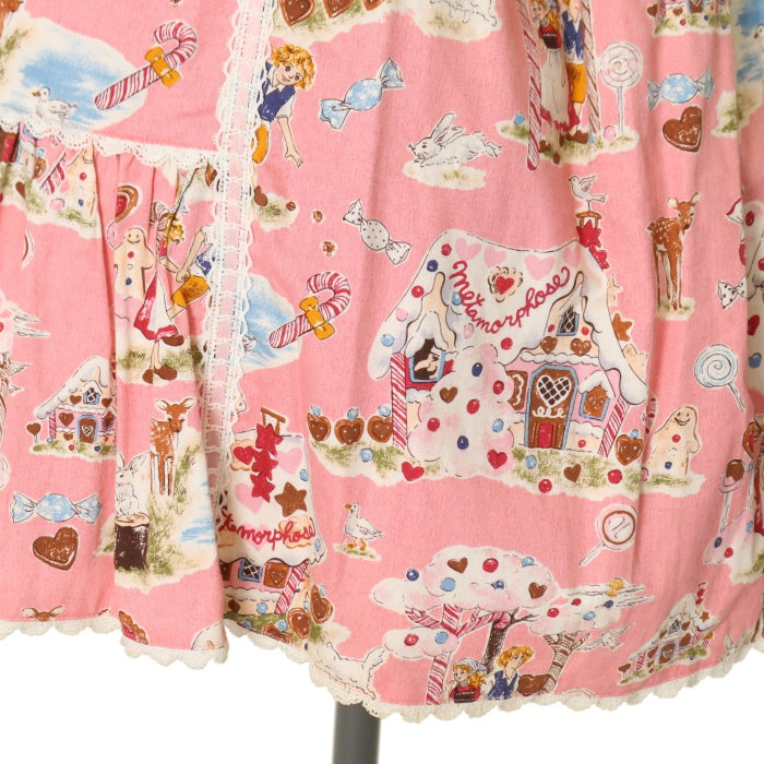 morphose おかしのおうちハイウエストジャンパースカート USED】おかしのおうちハイウエストジャンパースカート | metamorphose