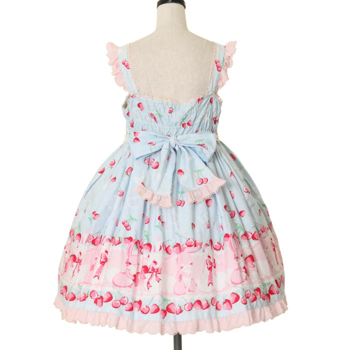 Angelic Pretty　ハイウエストブラウス　スカート USED】Heart胸あて付スカート(無地) | Angelic Pretty