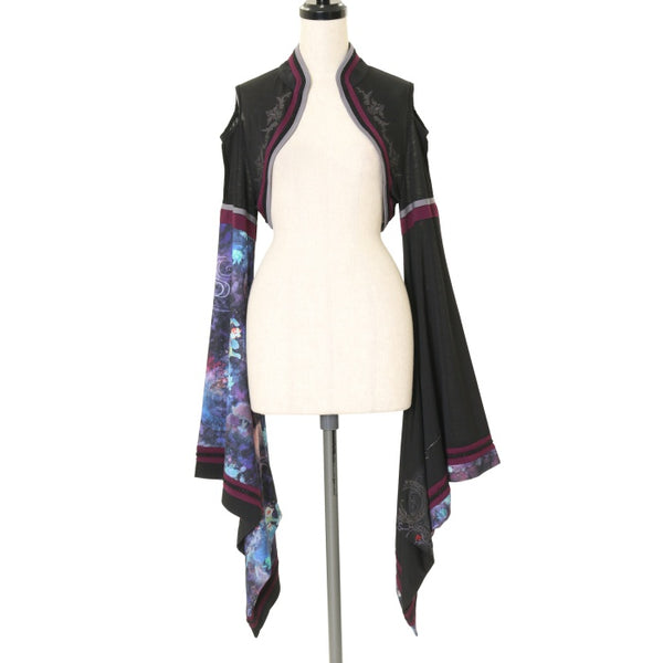 ozzon oneste 着物袖ボレロ　和ロリ Ozz oneste / 着物袖ボレロ サックス S-24-12-06-030-OO-TO-AS