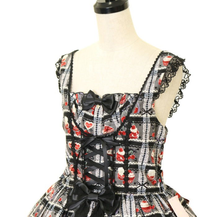 USED】Retro Cherry 後ろバッスルジャンパースカート | metamorphose