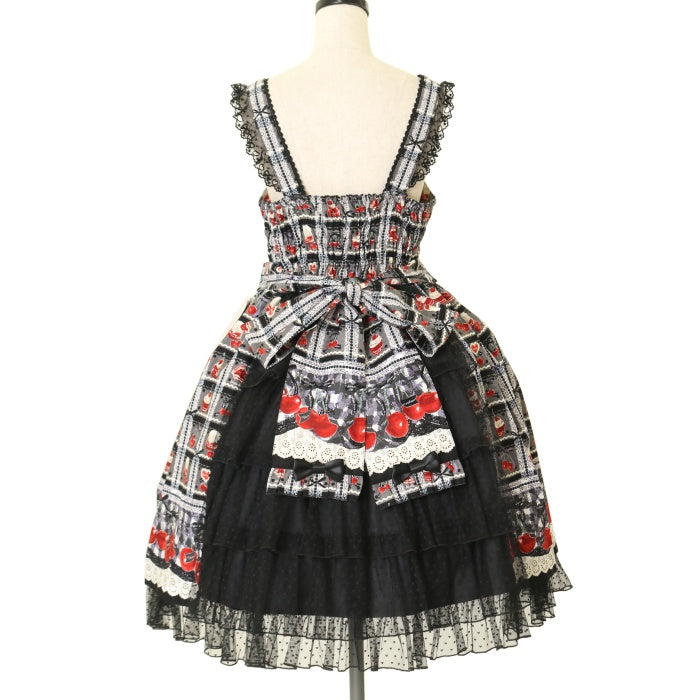 USED】Retro Cherry 後ろバッスルジャンパースカート