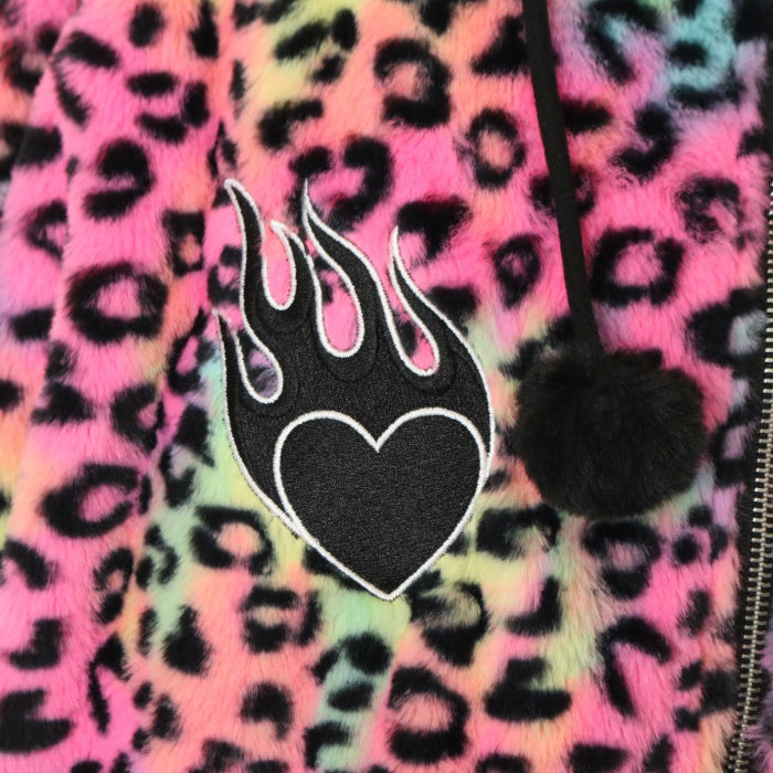 USED】ファイヤーハート猫耳ボアブルゾン（CRAZY LEOPARD） | LISTEN 