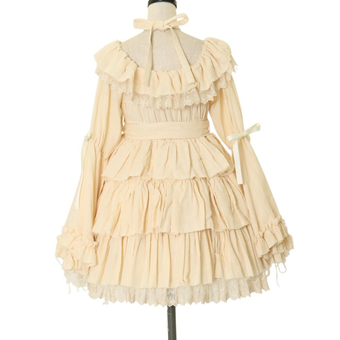 USED】【Vallée lys】Coquelicot Dress -gauze- | ATELIER-PIERROT