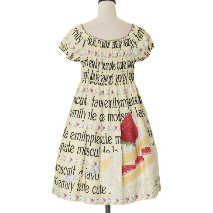 最終値下げ☆Emily Temple cute ワンピース ショートケーキ Logo and Shortcake Print OP by Emily Temple Cute