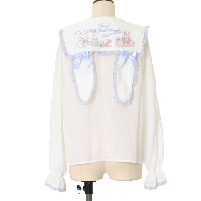 USED】Fluffy Jewels Bunnyうさみみブラウス| Amavel Wunderwelt