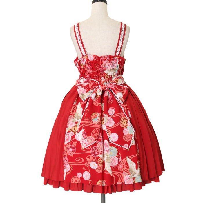 USED】花鳥風月～乙女のはなごろも～プリーツジャンパースカート