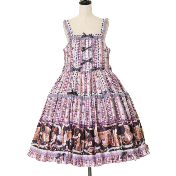 USED】【プラスサイズ】Happy Sewing Time フリルジャンパースカート