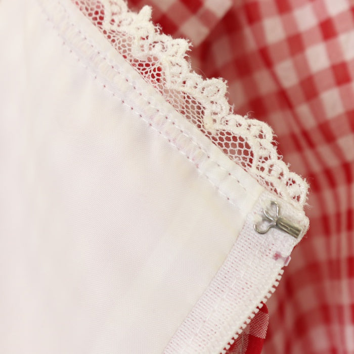 Angelic Pretty　Lovelyチェックリボンカットワンピース Lovely Check Ribbon Cutsew OP by Angelic Pretty