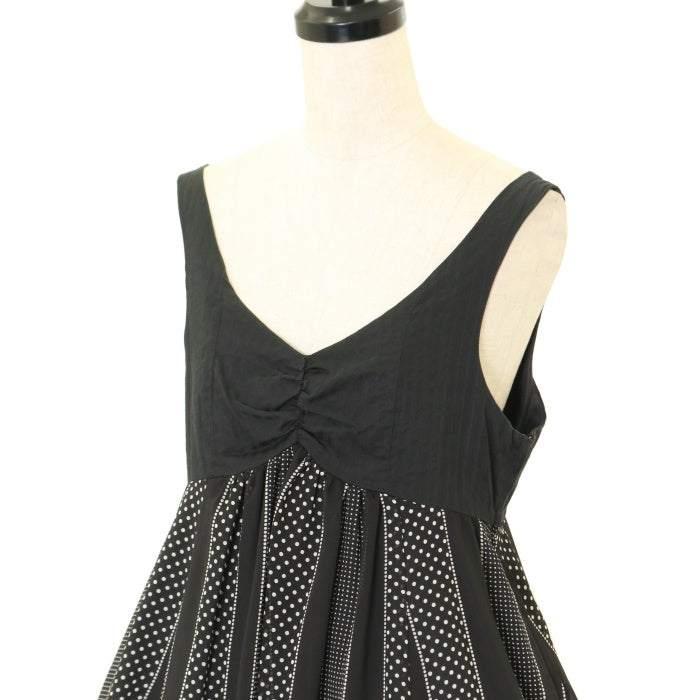 USED】【PEACE NOW/Mサイズ】バックリボンドットベビードール | BLACK