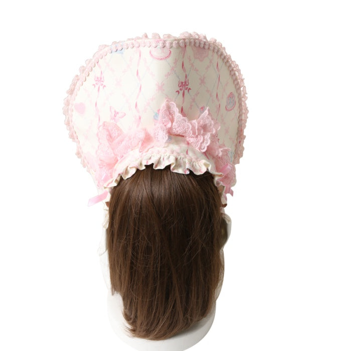 新品 Happy Cakesハーフボンネット ピンク AngelicPretty Happy Cakes Sash by Angelic Pretty