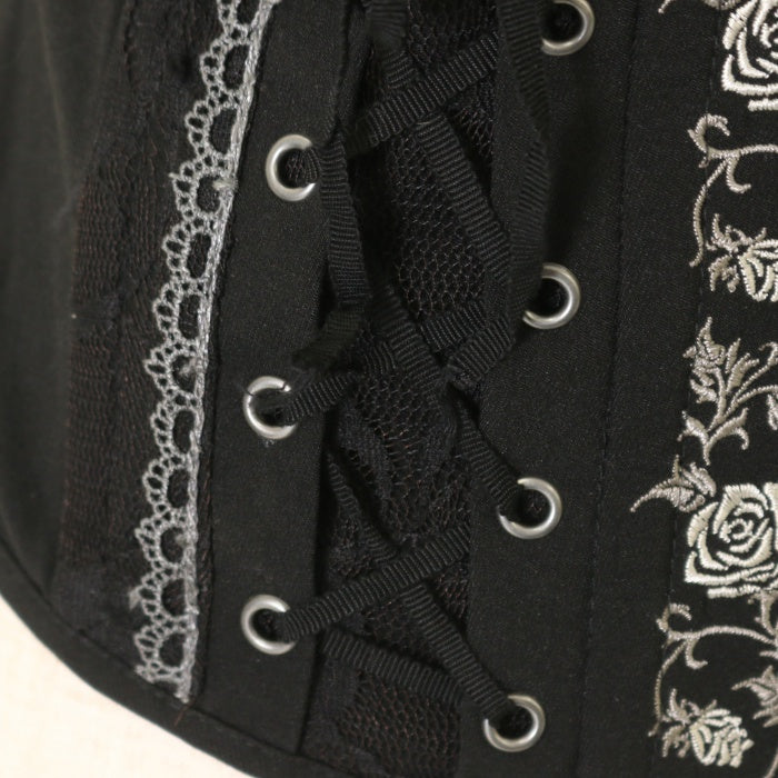 USED】ONESTE バラ刺繍コルセットベスト | Ozz On | ロリータ ゴスロリ