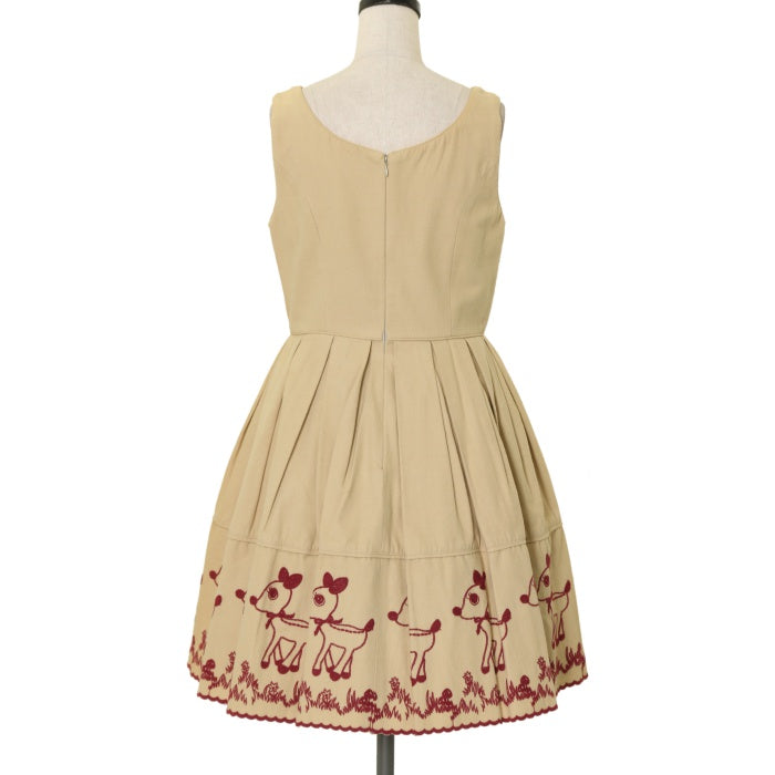 USED】バンビ刺しゅうジャンパースカート | Emily Temple cute