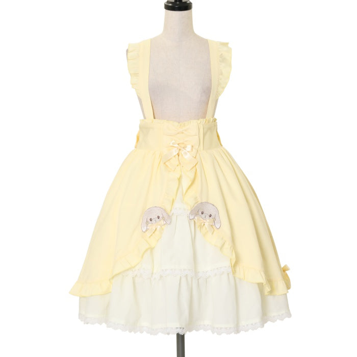 USED】Ribbon Ribbon Bunnyフリルレイヤードスカート| Amavel