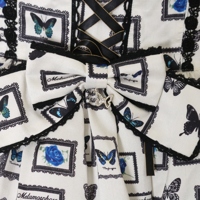 USED】【プラスサイズ】 Butterfly Museum レースアップジャンパー