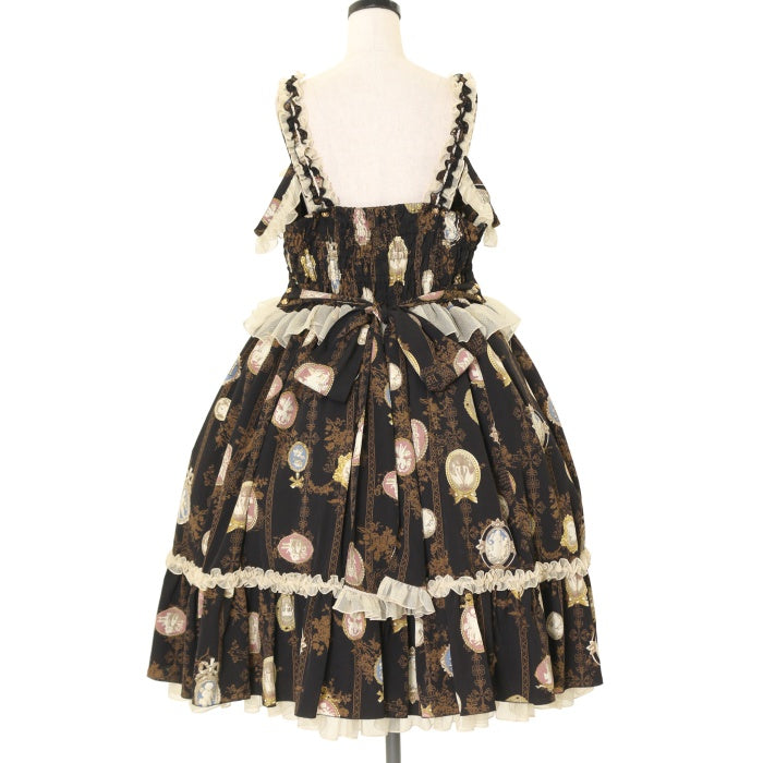 USED】【プラスサイズ】Vintage cameo チュールフリルリボン