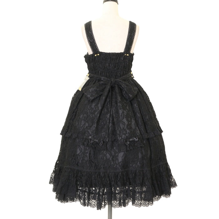 USED】Classy Lace Dressy フリルジャンパースカート | metamorphose