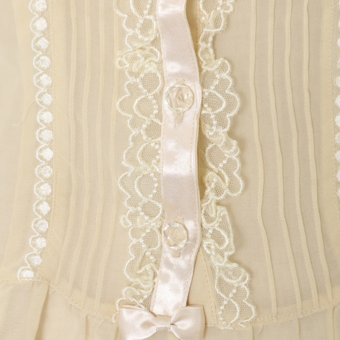 Emily Temple Cute　半袖ブラウス　懐古 USED】丸襟ピンタック半袖ブラウス | Emily Temple cute Wunderwelt