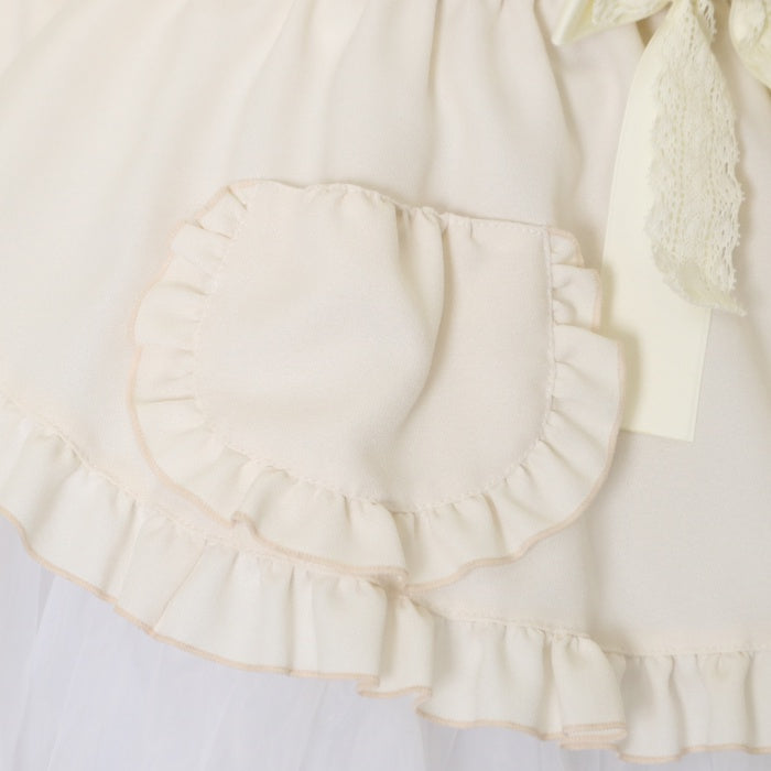 メタモルフォーゼ 生成 フリルリボンエプロン タグ付き未使用 USED】フリルリボンエプロン | metamorphose Wunderwelt Online Shop