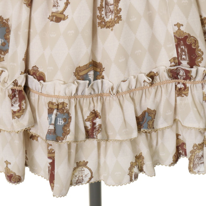 カメオウィンドウティアードジャンパースカート3点セット （wonder  