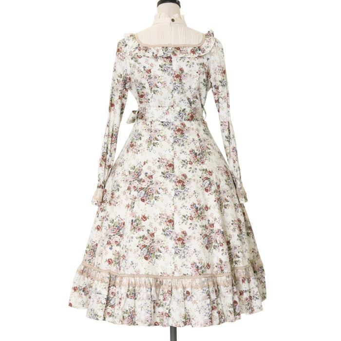 ヴィクトリアンメイデン　ロココブーケピンク　ヘッドドレス Limited Item] Tiered Long Dress by Victorian Maiden