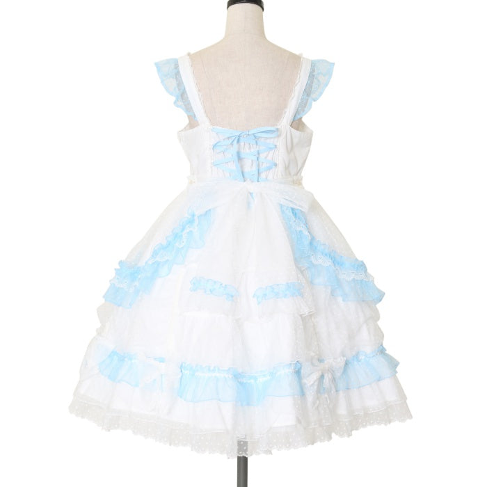 Trick Hat,Pricked Heart柄ベビードールジャンパースカート Trick Hat,Pricked Heart柄ベビードールジャンパースカート