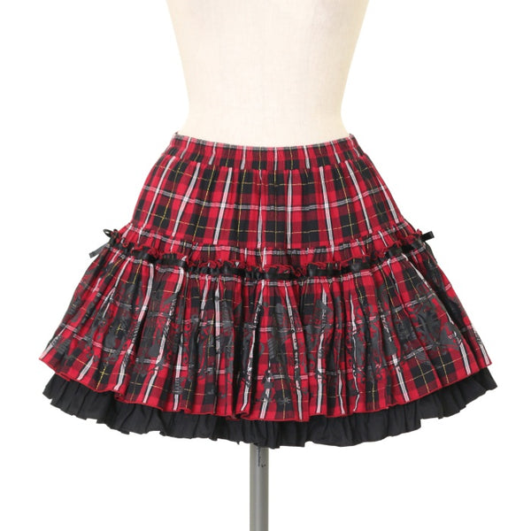 USED】パレード紋章 チェックフリルスカート | PUTUMAYO Wunderwelt