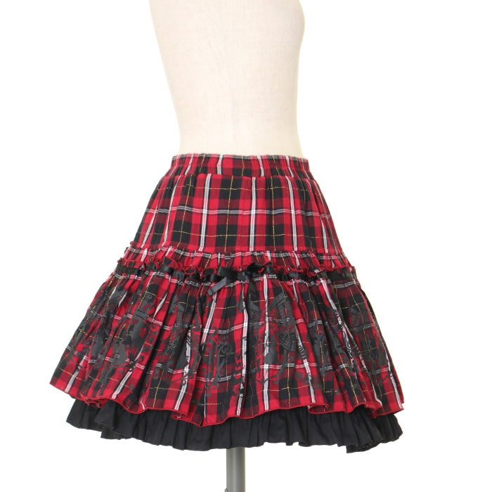 USED】パレード紋章 チェックフリルスカート | PUTUMAYO Wunderwelt