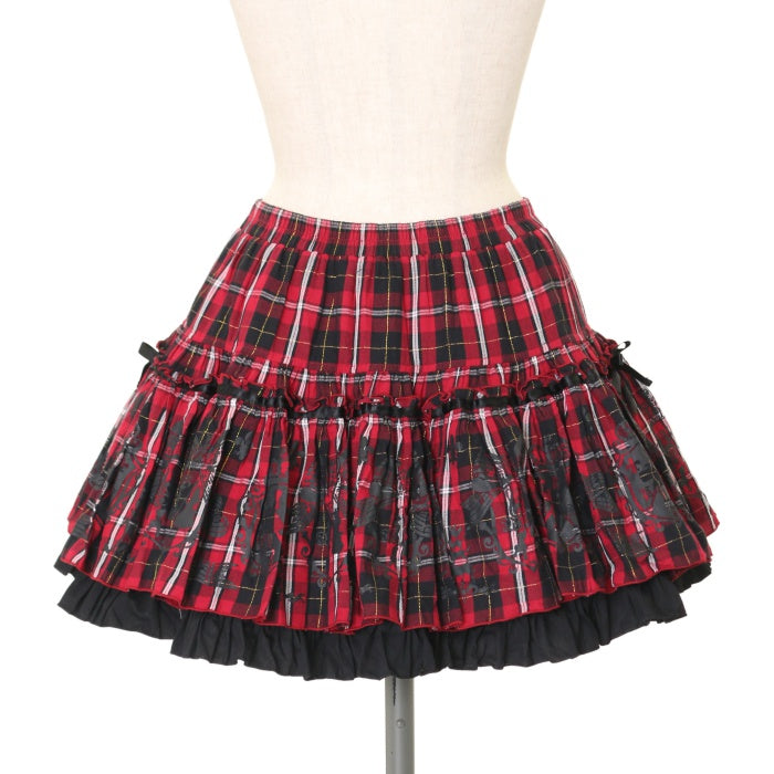 USED】パレード紋章 チェックフリルスカート | PUTUMAYO Wunderwelt
