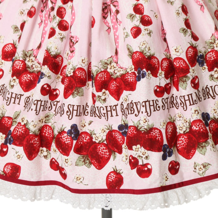 USED】Strawberry's Heart Drops柄ジャンパースカートⅠ | BABY