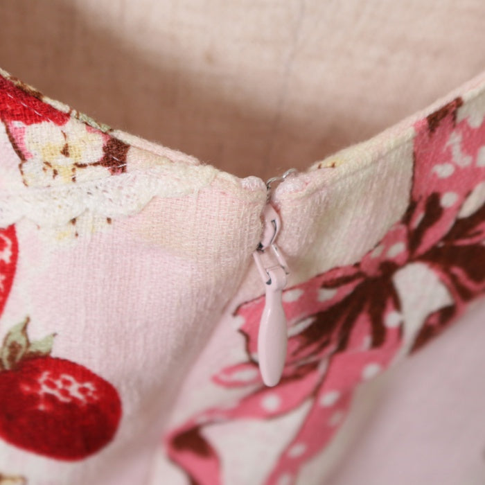 BABY Strawberry’s Heart Drops柄スカート BABY Strawberry's Heart Drops柄スカート