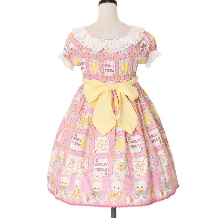 USED】【150cm】うさぎハンカチプリントワンピース | Shirley Temple