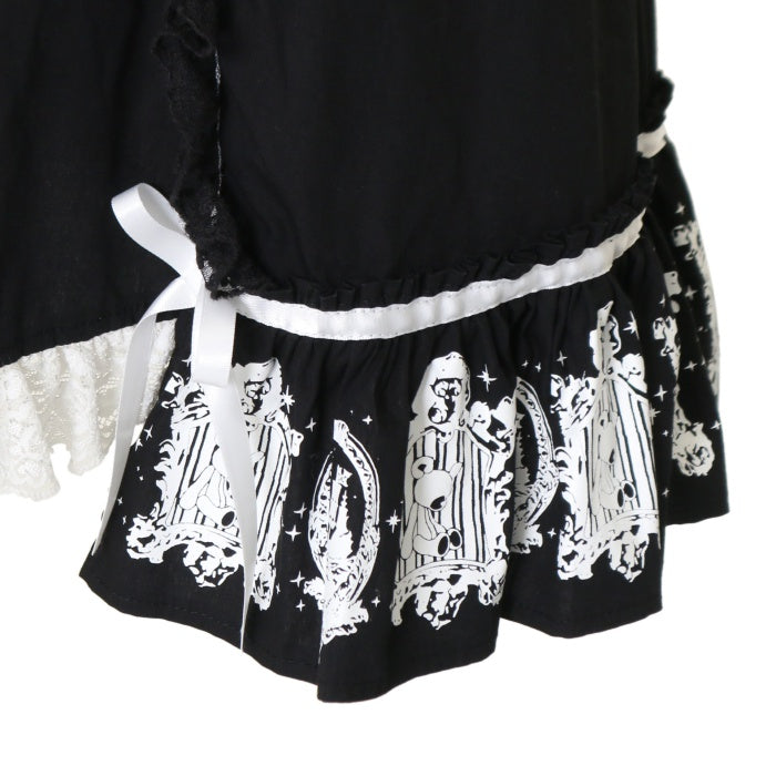 USED】ナイトストーリーリボンワンピ（Black×White） | PUTUMAYO 