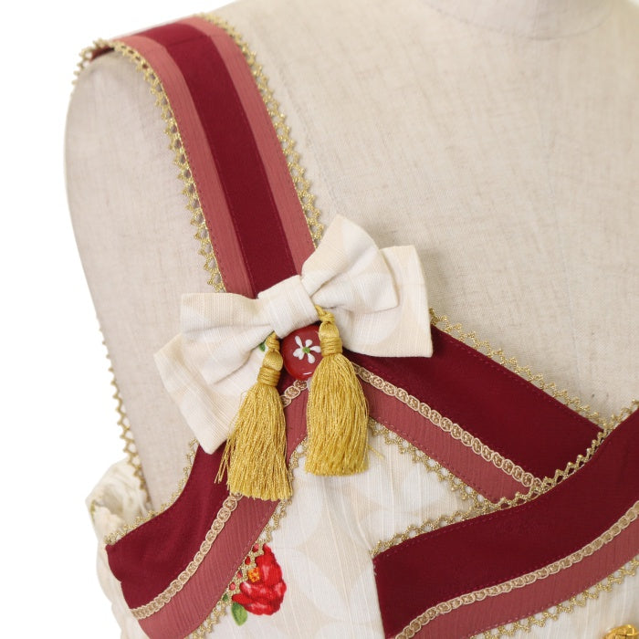 USED】風花のゆきうさぎタックジャンパースカート | metamorphose