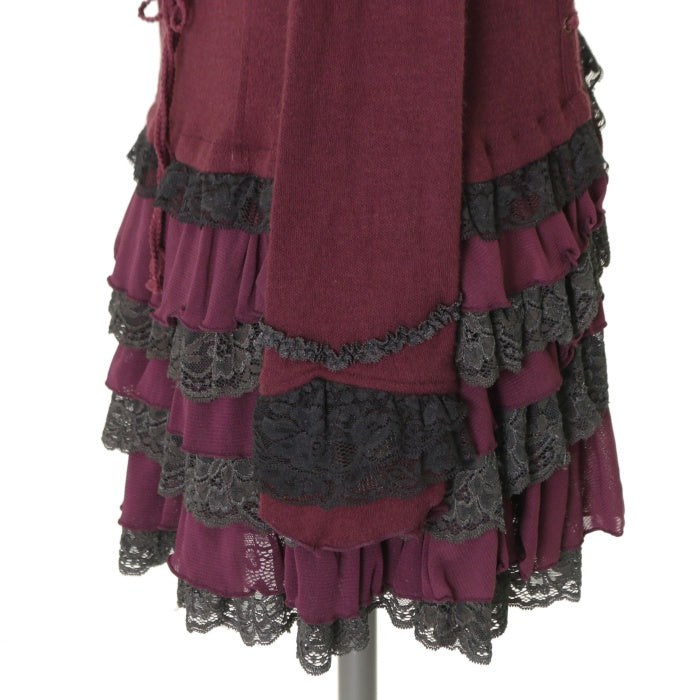 USED】ONESTE 薔薇刺繍レースアップニットカーディガン | Ozz On