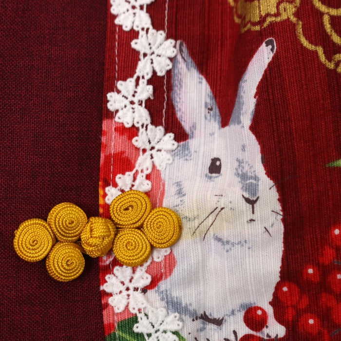 USED】風花のゆきうさぎ プリーツジャンパースカート（オフ