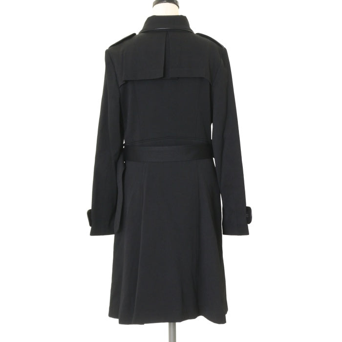 USED】【Mサイズ】ベルト付ダブルボタンウールコート | BLACK PEACE 