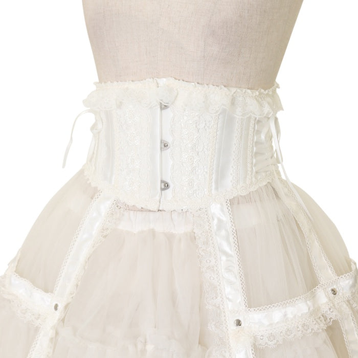 USED】【MR Corset/Sサイズ】BIRDCAGE LACE TAIL VERY SHORT CORSET