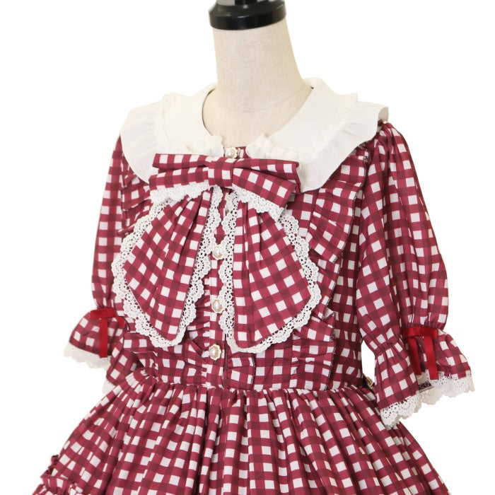 【新品未開封】axesfemmekawaiiギンガムチェック柄ワンピース 新品 アクシーズファムkawaii ギンガムチェック柄ワンピース