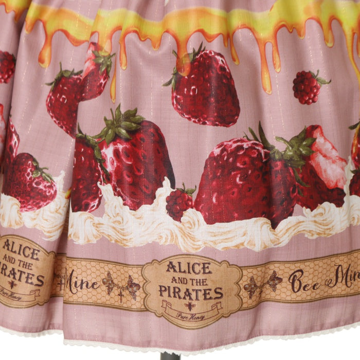 Honey Bee Berry柄スカート USED】Honey Bee Berry柄スカート | ALICE and the PIRATES | ロリータ